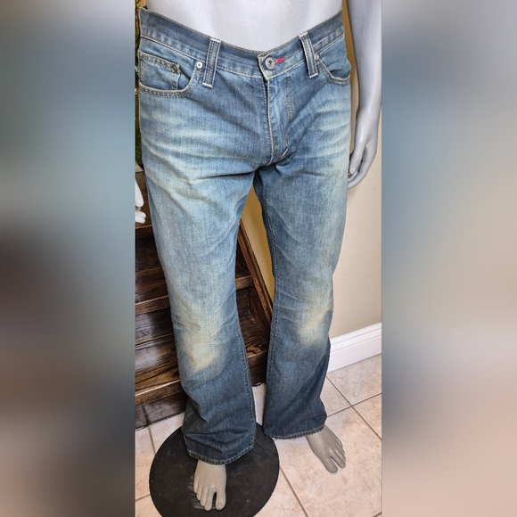 Sixty Brand Men's Straight Jeans - Stylish Blue - Picture 2 of 10